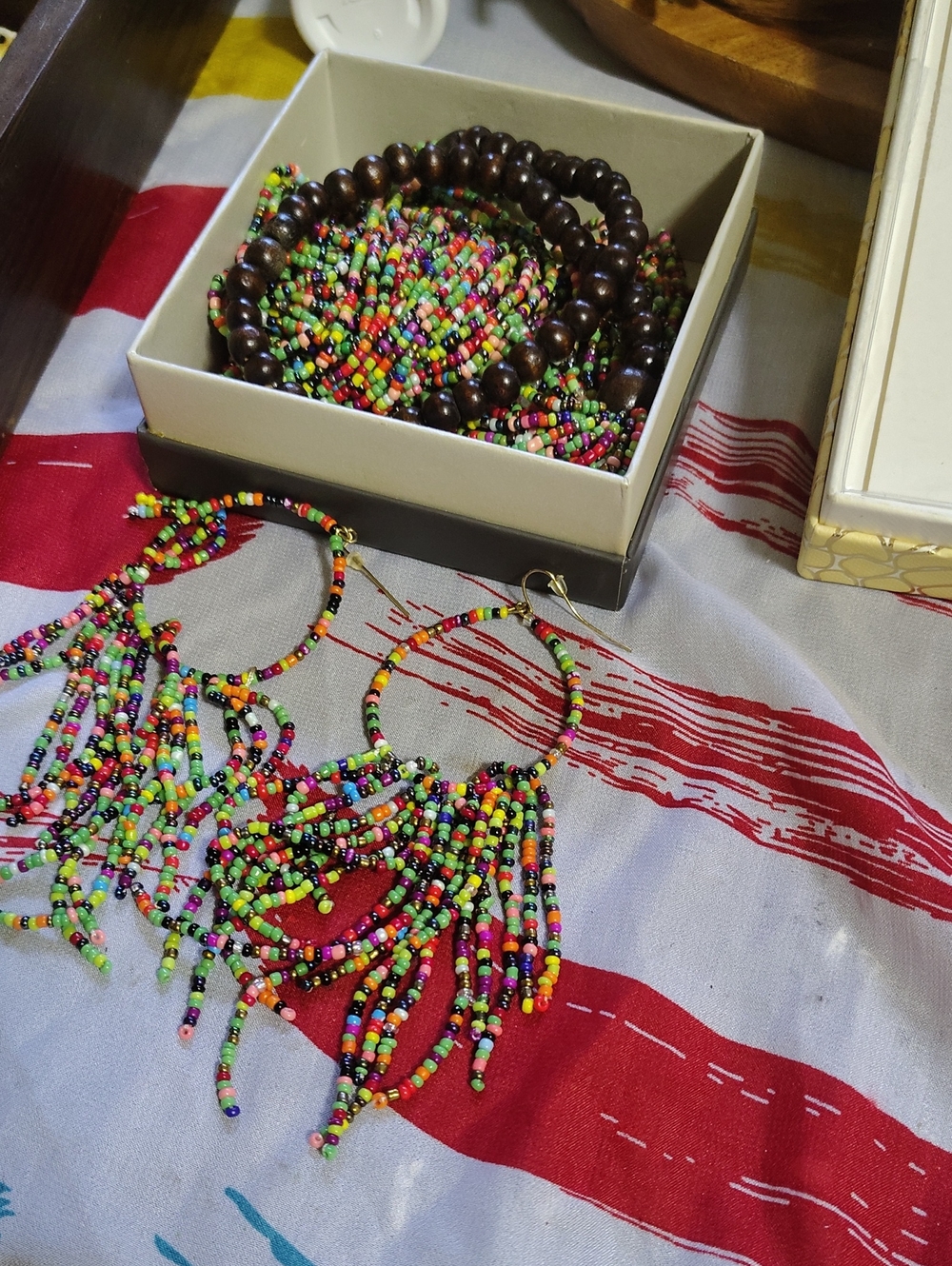 Necklace & Earrings Handmade Set. Evine Live ~ Sustainability Amazon Rainforest